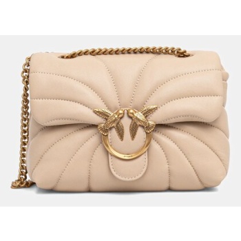 δερμάτινη τσάντα pinko φυσικό δέρμα