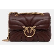 δερμάτινη τσάντα pinko φυσικό δέρμα