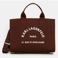 τσάντα karl lagerfeld k/rsg 65% ανακυκλωμένο βαμβάκι, 35% βαμβάκι