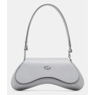δερμάτινη τσάντα diesel play play crossbody cross body 100% φυσικό δέρμα