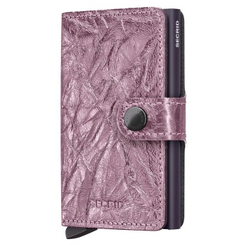 δερμάτινο πορτοφόλι secrid crunch  αλουμίνιο, φυσικό δέρμα