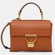 δερμάτινη τσάντα coccinelle arlettis φυσικό δέρμα