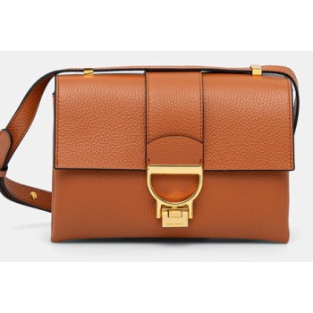 δερμάτινη τσάντα coccinelle arlettis φυσικό δέρμα