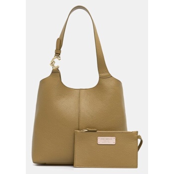 δερμάτινη τσάντα coccinelle coccinelle c-easy κύριο υλικό