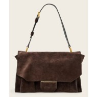 τσάντα nubuck allsaints ursa 100% δέρμα nubuck