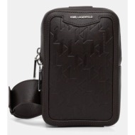 δερμάτινο φακελάκι karl lagerfeld k/loom 100% δέρμα βοοειδών