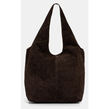 τσάντα σουέτ answear.lab 100% δέρμα σαμουά