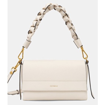 δερμάτινη τσάντα coccinelle boheme grana double φυσικό δέρμα