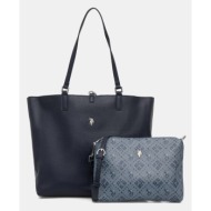 τσάντα δυο όψεων u.s. polo assn. malibu 100% πολυουρεθάνη