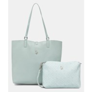 τσάντα δυο όψεων u.s. polo assn. malibu 100% πολυουρεθάνη