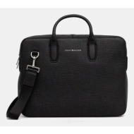 δερμάτινη τσάντα φορητού υπολογιστή tommy hilfiger 100% φυσικό δέρμα