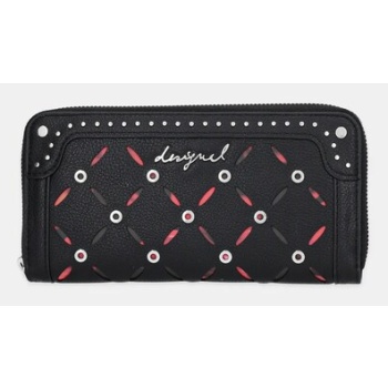 πορτοφόλι desigual yankee fiona black κύριο υλικό 100%