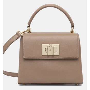 δερμάτινη τσάντα furla φυσικό δέρμα