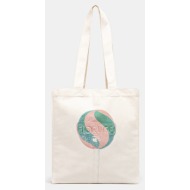 βαμβακερή τσάντα fiorucci lollipop print canvas tote 100% βαμβάκι