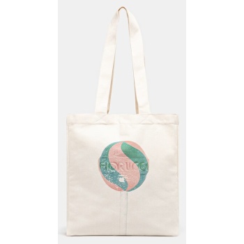 βαμβακερή τσάντα fiorucci lollipop print canvas tote 100%