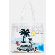 τσάντα fiorucci beach print pvc tote κύριο υλικό: 100% pvc