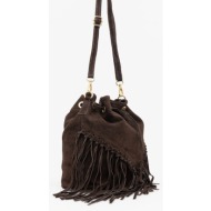 τσάντα σουέτ answear.lab 100% δέρμα σαμουά