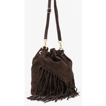 τσάντα σουέτ answear.lab 100% δέρμα σαμουά