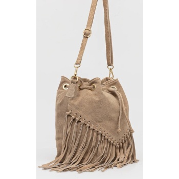 τσάντα σουέτ answear.lab 100% δέρμα σαμουά