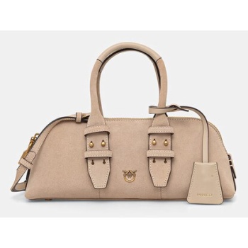 τσάντα σουέτ pinko horizontal δέρμα σαμουά