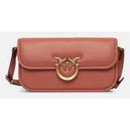 δερμάτινη τσάντα pinko horizontal φυσικό δέρμα