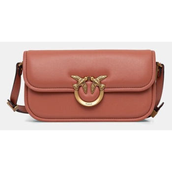 δερμάτινη τσάντα pinko horizontal φυσικό δέρμα