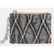 πορτοφόλι diesel charm-d card holder with chain 50% βαμβάκι, 50% πολυουρεθάνη