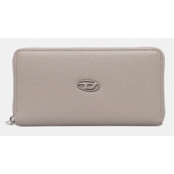 δερμάτινο πορτοφόλι diesel hissu evo continental zip 100%