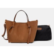 τσάντα σουέτ answear.lab 100% δέρμα σαμουά