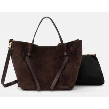 τσάντα σουέτ answear.lab 100% δέρμα σαμουά