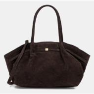 τσάντα σουέτ answear.lab 100% δέρμα σαμουά