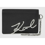 δερμάτινο πορτοφόλι karl lagerfeld ikon 100% φυσικό δέρμα