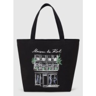 τσάντα δυο όψεων karl lagerfeld ikon 60% ανακυκλωμένο βαμβάκι, 40% βαμβάκι