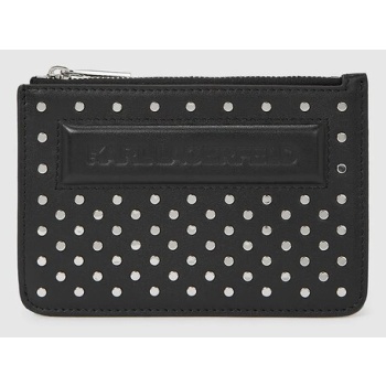 δερμάτινο πορτοφόλι karl lagerfeld ikon 100% δέρμα βοοειδών