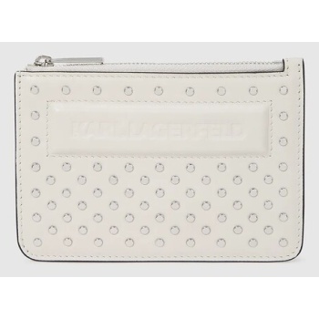 δερμάτινο πορτοφόλι karl lagerfeld ikon 100% δέρμα βοοειδών