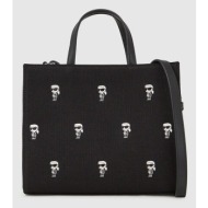 βαμβακερή τσάντα karl lagerfeld ikon 65% ανακυκλωμένο βαμβάκι, 35% βαμβάκι