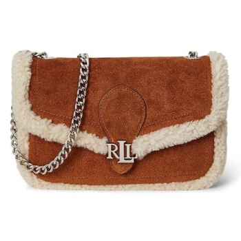 τσάντα σουέτ lauren ralph lauren κύριο υλικό 100% δέρμα