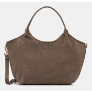 τσάντα σουέτ answear.lab 100% δέρμα σαμουά