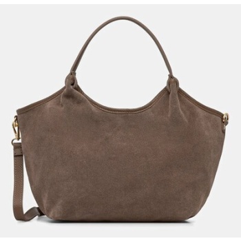 τσάντα σουέτ answear.lab 100% δέρμα σαμουά