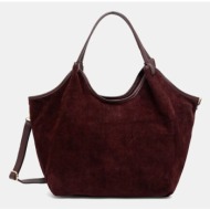 τσάντα σουέτ answear.lab 100% δέρμα σαμουά