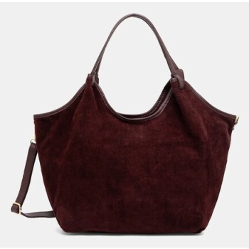 τσάντα σουέτ answear.lab 100% δέρμα σαμουά