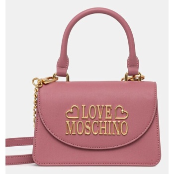 τσάντα love moschino συνθετικό ύφασμα, φυσικό δέρμα