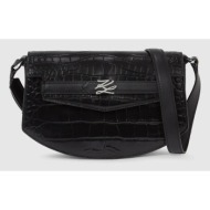 δερμάτινη τσάντα karl lagerfeld karl lagerfeld studio 100% φυσικό δέρμα