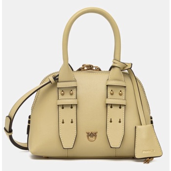 δερμάτινη τσάντα pinko φυσικό δέρμα