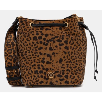 τσάντα σουέτ pinko δέρμα σαμουά