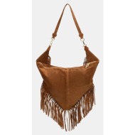 τσάντα σουέτ answear.lab 100% δέρμα σαμουά