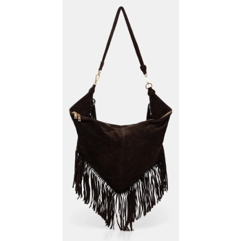 τσάντα σουέτ answear.lab 100% δέρμα σαμουά