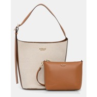 τσάντα guess nicolette υλικό 1: 53% βαμβάκι, 39% πολυεστέρας, 8% βισκόζη
υλικό 2: 100% πολυουρεθάνη