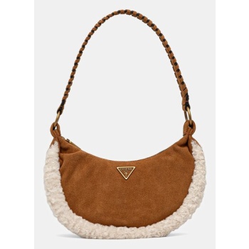 τσάντα σουέτ guess amita κύριο υλικό 100% δέρμα