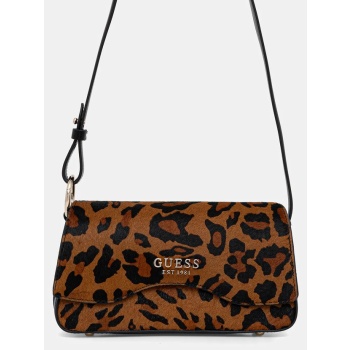 δερμάτινη τσάντα guess domitilla κύριο υλικό 100% δέρμα